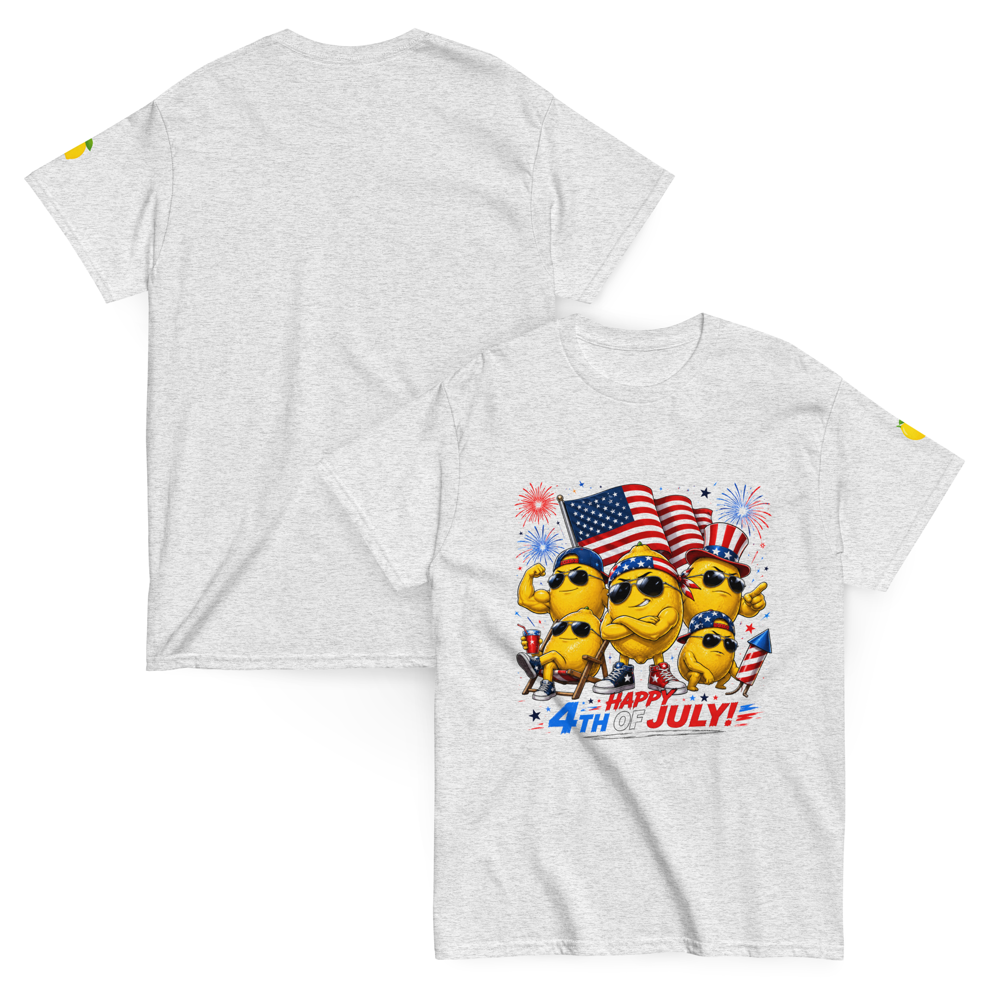 4th of July Lemon Graphic Tee | Patriotic Summer Shirt