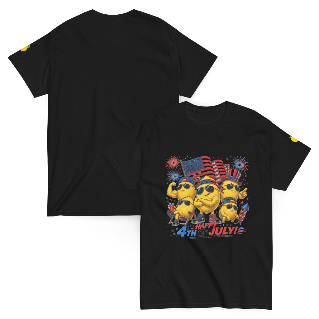 4th of July Lemon Graphic Tee | Patriotic Summer Shirt