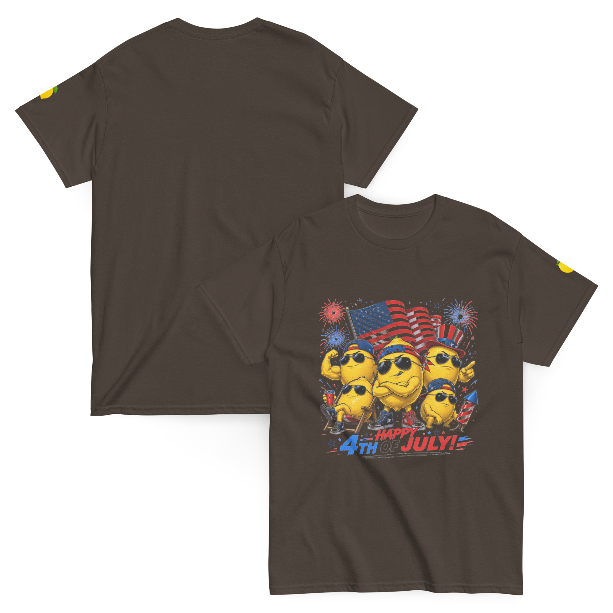 4th of July Lemon Graphic Tee | Patriotic Summer Shirt