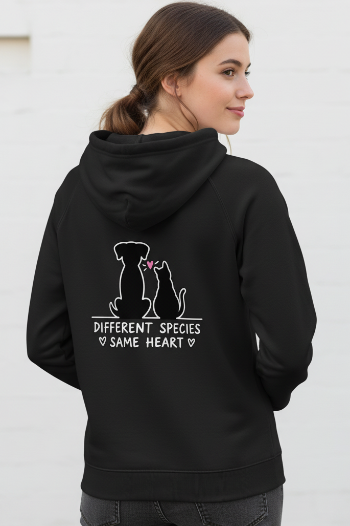 Different Species. Same Heart. Premium Hoodie | Buddies & Pals
